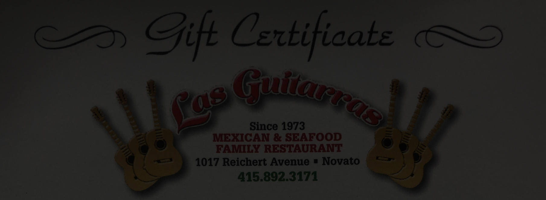 Amigos Mexican Cocina Gift Cards and Gift Certificate - 1906